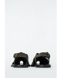 COS - Crossover Suede Slingback Sandals - Lyst
