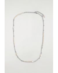 COS - Asymmetric Freshwater Pearl Necklace - Lyst