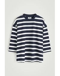 COS - Oversized 3/4 Sleeve T-Shirt - Lyst