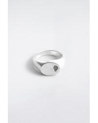 COS - Indented Signet Ring - Lyst