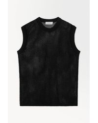 COS - The Oversized Fishnet Tank - Lyst