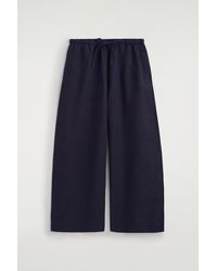 COS - Wide-Leg Linen Drawstring Pants - Lyst