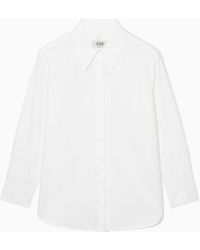 COS - Relaxed Cotton-poplin Shirt - Lyst