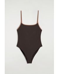 COS - Contrast-Trimmed Swimsuit - Lyst