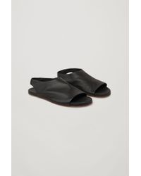 cos black sandals