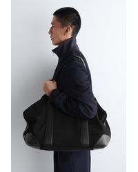 COS Leather Tote Backpack in Black for Men | Lyst