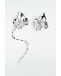 COS - Mismatched Floral Earrings - Lyst