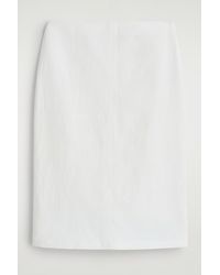 COS - Cotton Pencil Skirt - Lyst