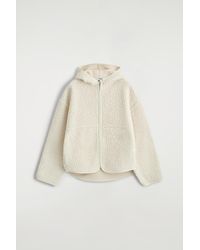 COS - Giacca Teddy Con Cappuccio - Lyst