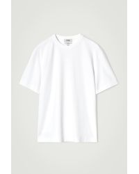 COS - Interlock Cotton Crew-Neck T-Shirt - Lyst