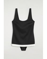 COS - Colour-Block Scuba Tank Swimsuit - Lyst
