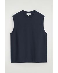 COS - Honeycomb-Knit Tank Top - Lyst
