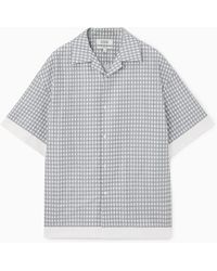 COS - Oversized Printed Short-sleeved Shirt - Lyst