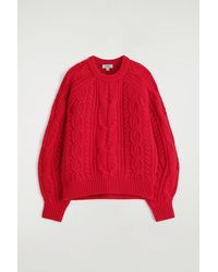 COS - Cable-Knit Wool-Cashmere Sweater - Lyst