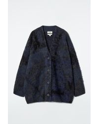 COS - Jacquard-Strickjacke Aus Alpaka-Mix - Lyst