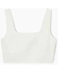 COS - Bustier-oberteil Aus Leinen-mix - Lyst