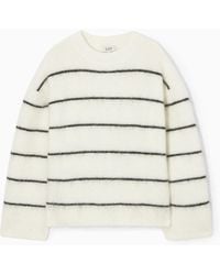COS - Textured Mohair-blend Sweater - Lyst