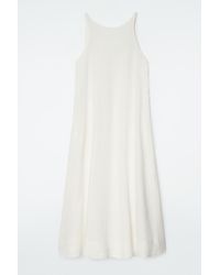 COS - A-line Linen Maxi Dress - Lyst