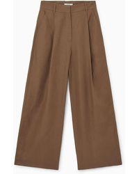COS - Tailored Linen-blend Pants - Lyst