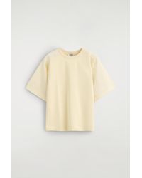 COS - Poplin-Panelled Jersey T-Shirt - Lyst