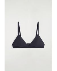 COS - Triangle Bikini Top - Lyst