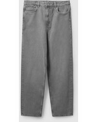 COS Denim Barrel Leg Jeans in Black | Lyst
