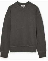 COS - Relaxed-fit Mock-neck Sweatshirt - Lyst