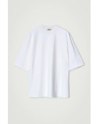 COS - Oversized Heavyweight Mock-neck T-shirt - Lyst