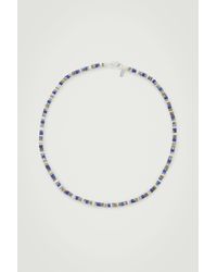 COS - Semi-precious Beaded Necklace - Lyst