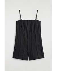 COS - Combishort Plissé Et Sculpté En Lin - Lyst