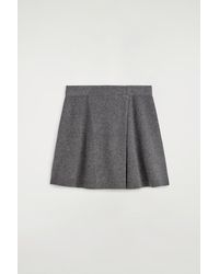 COS - Merino Wool Mini Wrap Skirt - Lyst