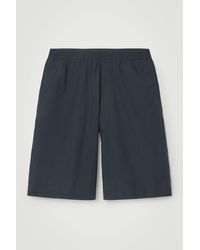 COS - Elasticated Cotton Shorts - Lyst