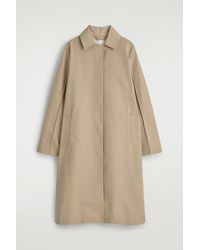 COS - Classic Cotton Long Car Coat - Lyst