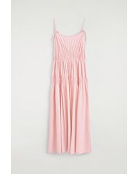 COS - Gathered Jersey Midi Dress - Lyst