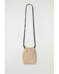 COS - Drawstring Phone Pouch - Straw In Beige - Lyst