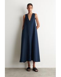 COS Utility A-line Maxi Skirt in Blue | Lyst