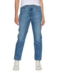 Moxy Dr Jeans Met Rechte Pijpen En Halfhoge Taille in het Blauw Dames Kleding voor voor Jeans voor Jeans met rechte pijp Denim Denim Tall 