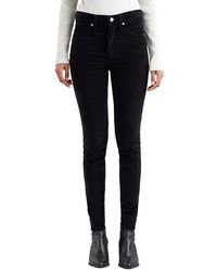 Levi's Mile High Super Skinny Jeans - Zwart