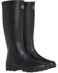 Le Chameau Iris Jersey Lined Wellington Boots - Black