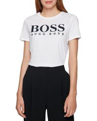 BOSS by HUGO BOSS Logo Short Sleeve T-shirt - White