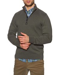Barbour Cotton Twist Nelson Half Zip in 
