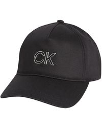 Calvin Klein Cappello Re-lock Inlay Ck - Nero