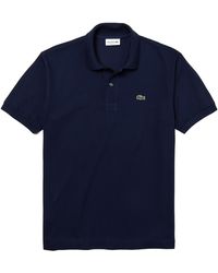 Lacoste Classic Fit L1212 Polo Shirt Navy Blue 166