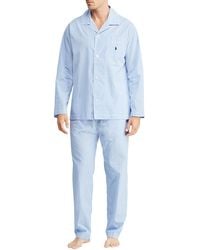 Polo Ralph Lauren Baumwolle Pyjama-Shorts mit Logo-Print in Blau für Herren Herren Bekleidung Nachtwäsche Schlafanzüge und Loungewear 