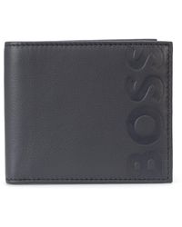 BOSS by HUGO BOSS Leather Big Bb_8 Wallet in Black for Men | Lyst
