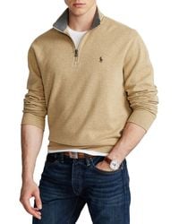 Polo Ralph Lauren Luxury Jersey Quarter Zip Sweater - Multicolor