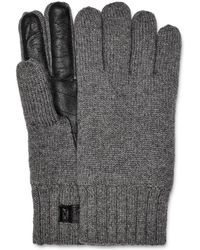 UGG Knit Palm Patch Handschoenen - Grijs