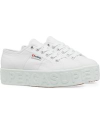 Superga 2790 3d Lettering Shoes - White