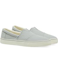 TOMS Washed Slip On Sneakers - Gray