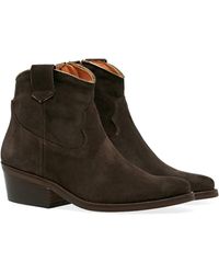 Penelope Chilvers Cassidy Suede Cowboy Boots - Brown